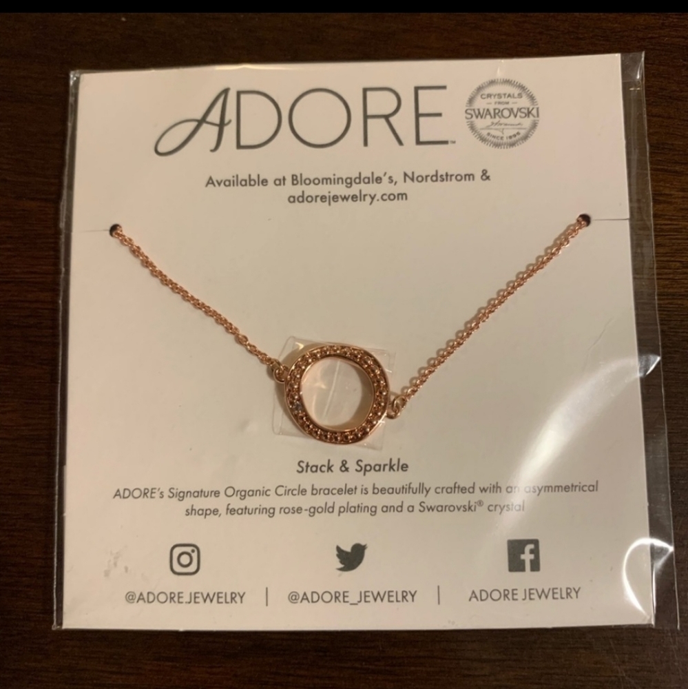 Adore | Swarovski Rose Gold Stackable Bracelet